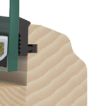 Abb. Schnitt Varianten-Holzinnenseite profiliert Abb. Schnitt Varianten-Holzinnenseite profiliert